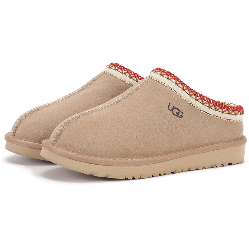 UGG Women's Tasman Slippers Tribal Whipstitch Trim Suede Shearling Lined Slip On Indoor Outdoor Winter Mule Slides Multiple colors - 6 of 8