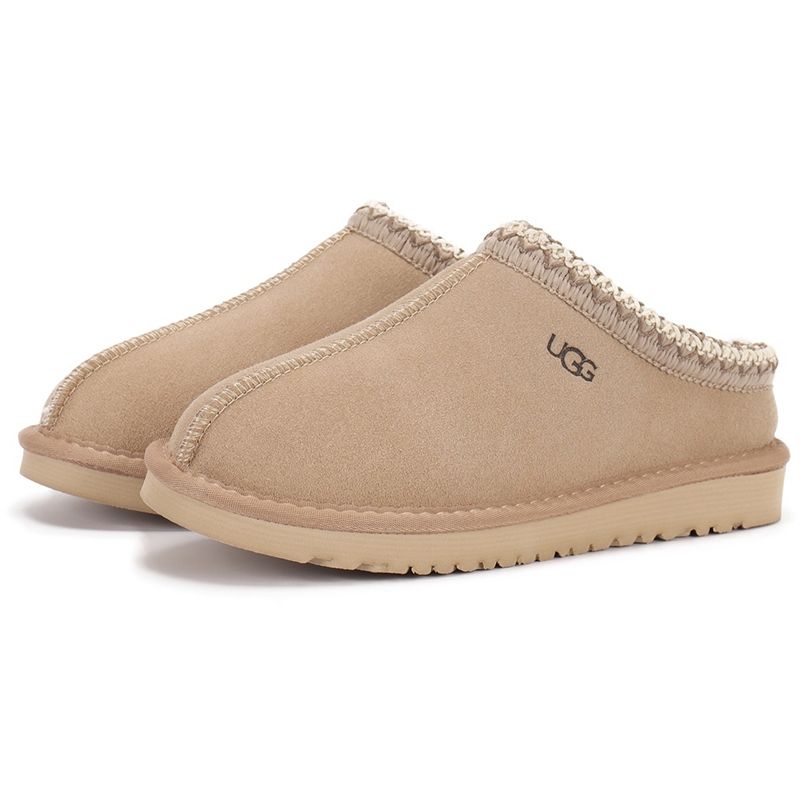 UGG Women's Tasman Slippers Tribal Whipstitch Trim Suede Shearling Lined Slip On Indoor Outdoor Winter Mule Slides Multiple colors - 3 of 8
