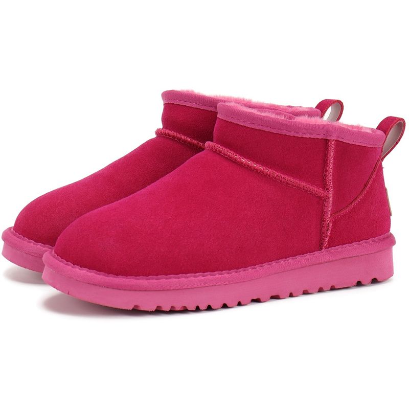 UGG Women's Classic Ultra Mini Snow Boots Suede Shearling Lined Flat Sole Anti-slip Warm Winter Ankle Boots Multiple colors - 8 of 8