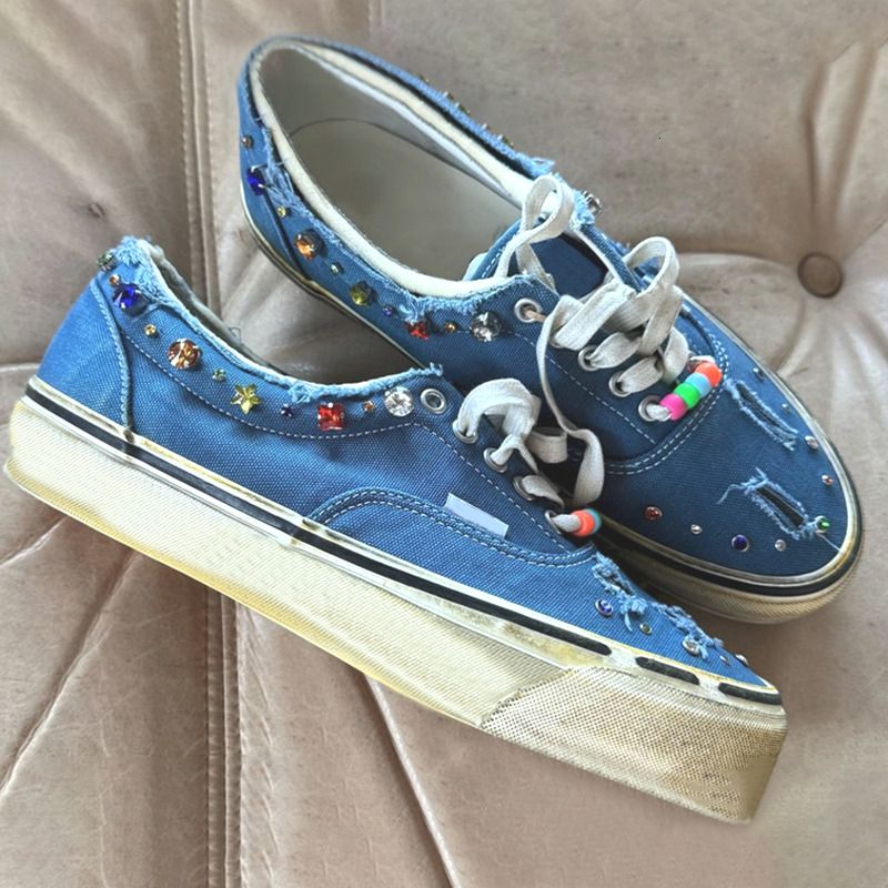 Free Shipping Designer Classic Pearlized Canvas Shoes Men Sneakers Women Old Skools Shoes Pearl Retro Skate Flats Scarpe Plate-forme Trainers Casual Shoes 1083 - 4 of 9