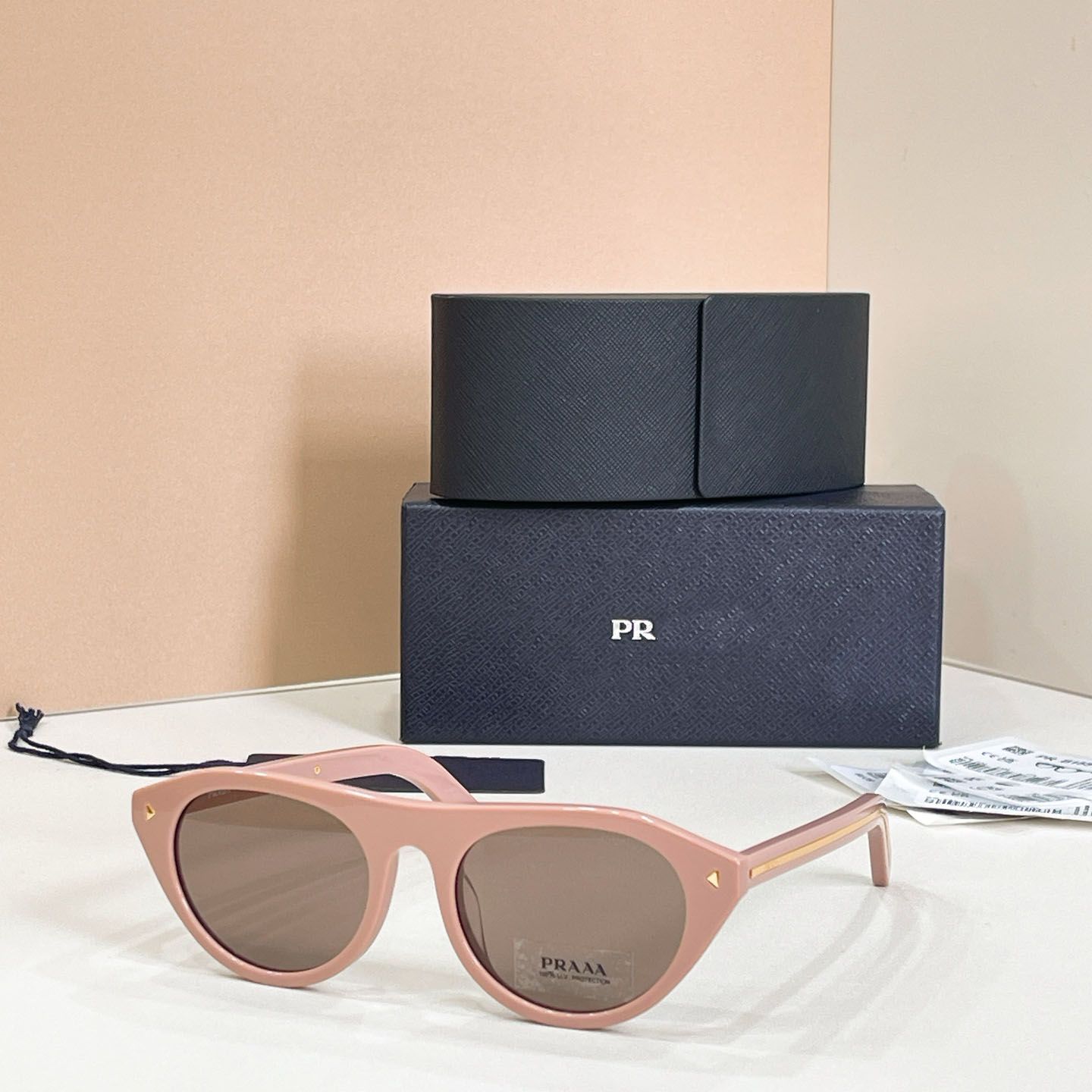 Sunglases Designer Women Beach Trendy Classic Square Metal Legs Letter Design Cat Eye Top Quality Eyeglasses Oval Luxury Monogram Sunglasses PR B15S 12A - 7 of 8