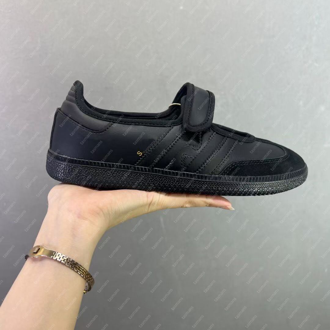 sambass Jane casual shoes Designer Mary shoes Earth Strata Gum Jane sneakers classic black white color scheme comfortable versatile German training shoes - 4 of 9