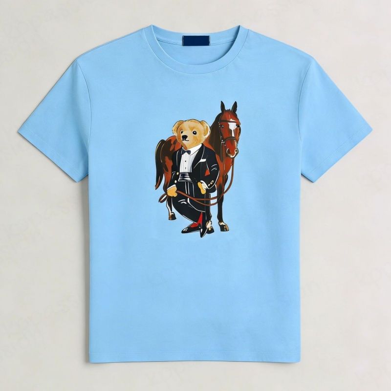 Woman Designer Bear Tshirt Spring Summer Women Cotton Tshirts Breathable Tops Fashion Short Sleeves Clothes Luxury Round Neck Tops - 4 of 8