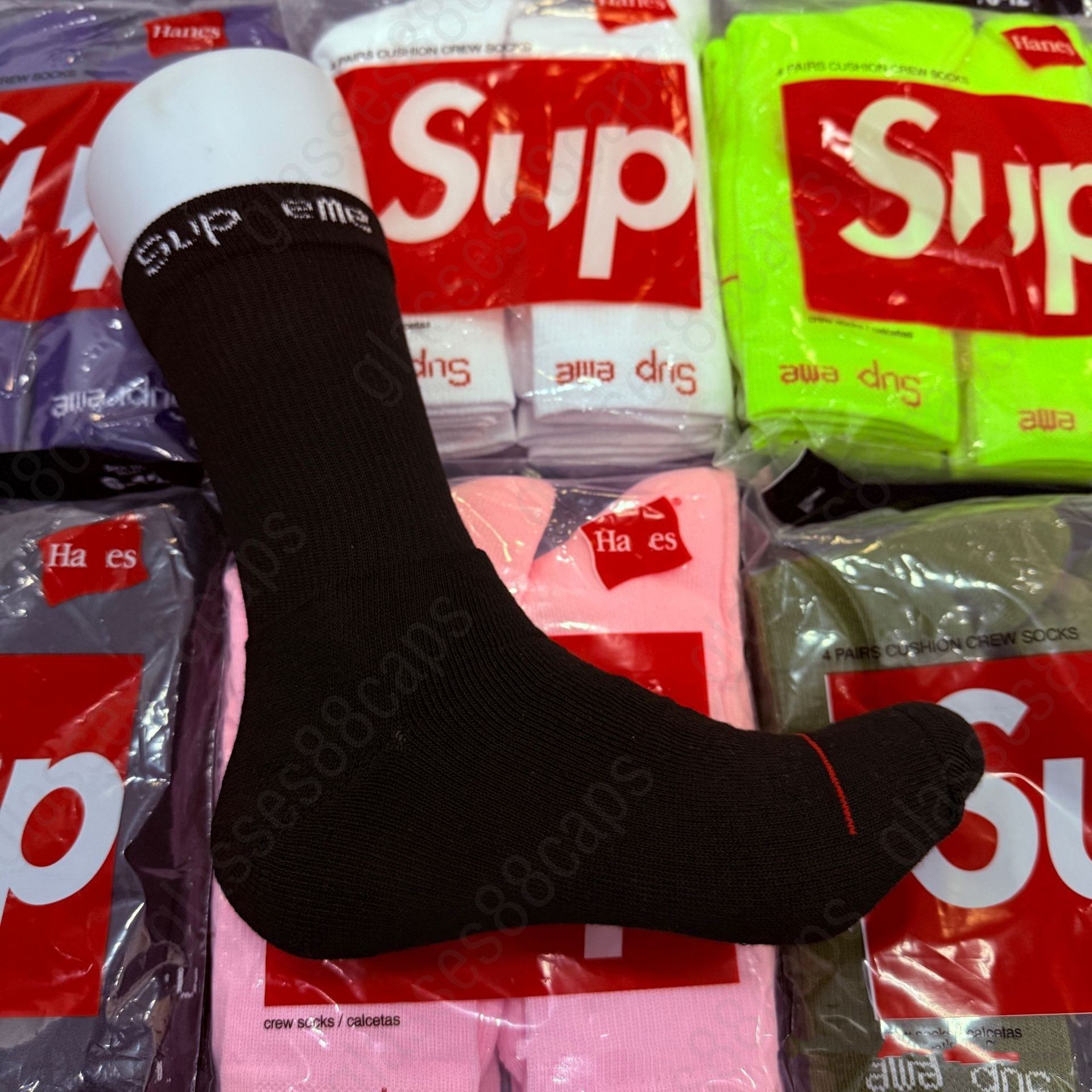 Luxury socks Men's socks designer style socks 4-piece pack sports socks fashionable casual socks women's socks - 5 of 9
