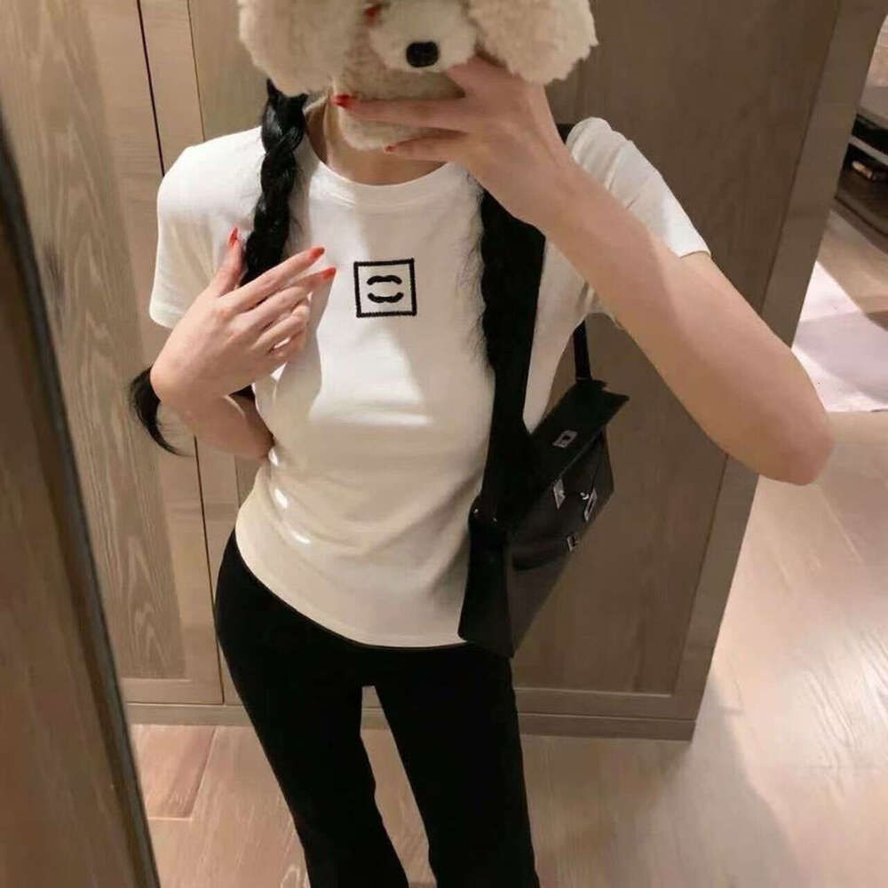 Womens T Shirts Vests Designer Slim Tshirts Shorts Tees Summer Breathable Tops Sweatshirts Long Shirt With Budge Turtleneck Letters Design Short Sleeves Size S-XL - 4 of 8