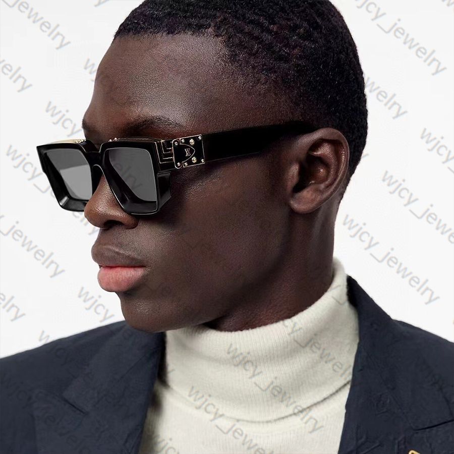 Designer Sunglasses Man Sunglasses Woman Fashion Glasses Rectangle Big Full Frame Letter Design for Man Women 5 Option Top Quality - 9 of 9