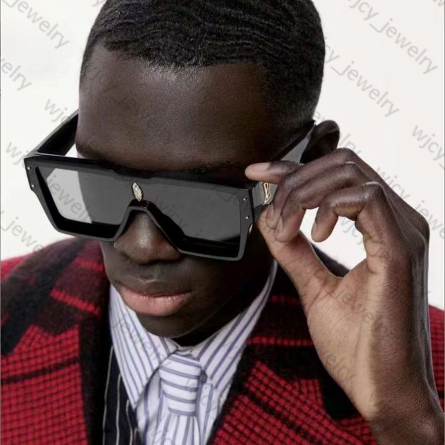 Designer Sunglasses Man Sunglasses Woman Fashion Glasses Rectangle Big Full Frame Letter Design for Man Women 5 Option Top Quality - 8 of 9
