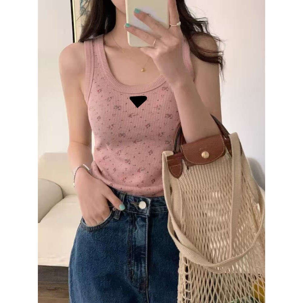 Tank Brand Luxury Womens T Shirts Vests Budge Embroidery Designer Womens Tshirts Gilet Tops Tees Shirts Patterns Summer Breathable Short Sleeves T-Shirts S-2XL - 8 of 9