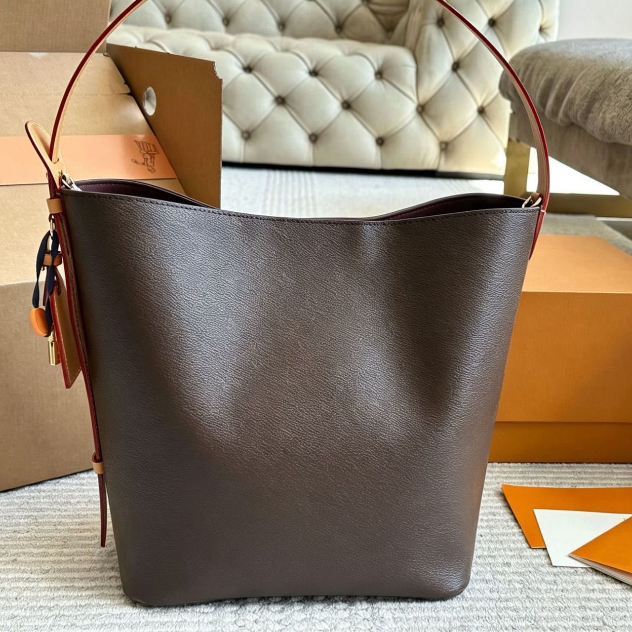 Luxury Hobo Bags For Women Designer Large Capacity Tote Handbags Classic Leather Shoulder Purses With Removable Pouch Fashion Travel Bag With Box Womans Purse PRPU - 3 of 8