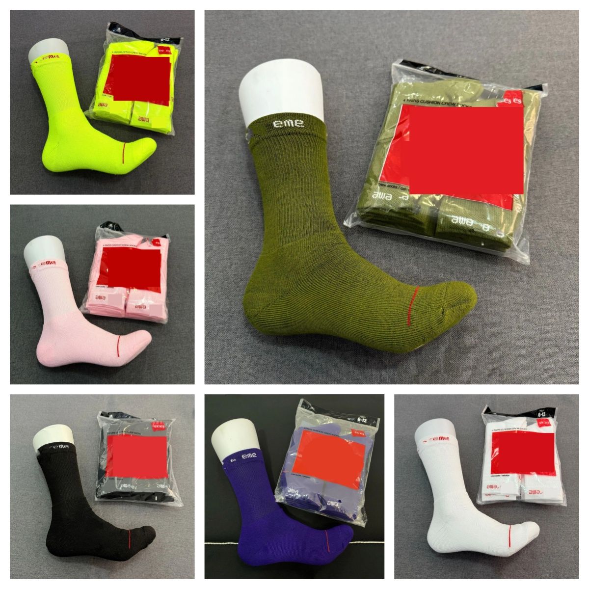 Man Sport socks Men's 5 Pairs Socks Road Bicycle Designer socks Street Bike Breathable Mesh Racing Running Socks Tube Letter Socks Football Women - 5 of 9