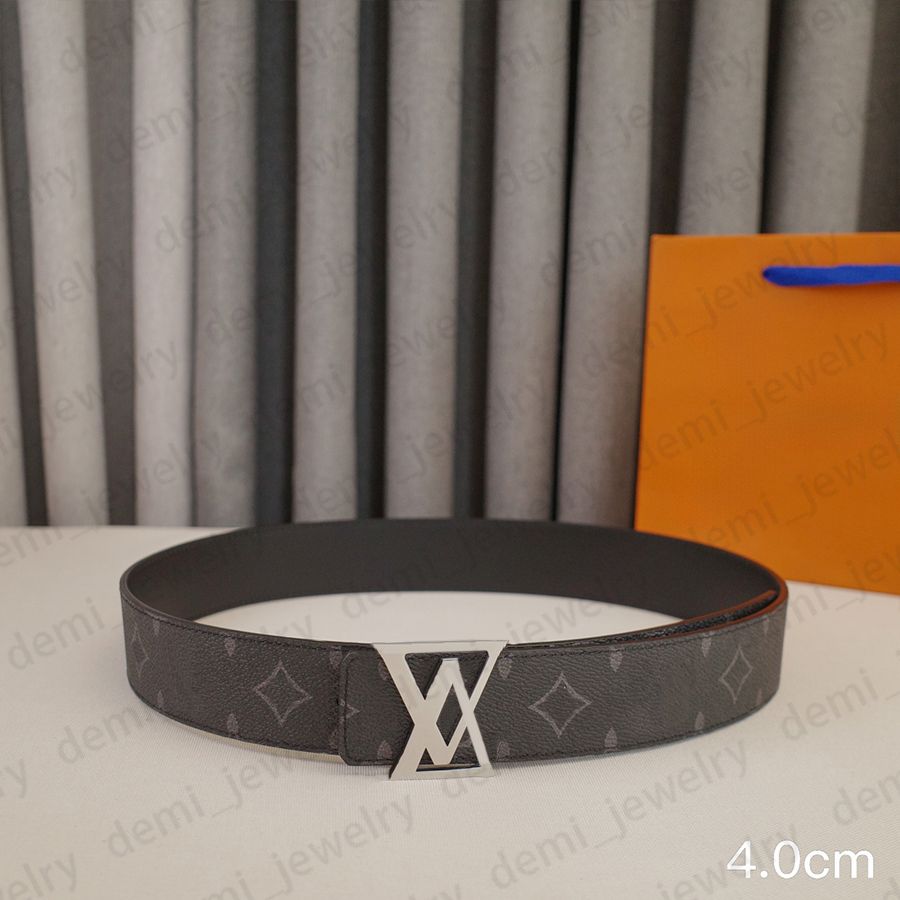 Designer Belt Mens Woman Belts Classic Smooth Buckle Genuine Leather Belt Highly Quality Come with Gift Box and Handbag 90-125cm Length Waistband - 4 of 8