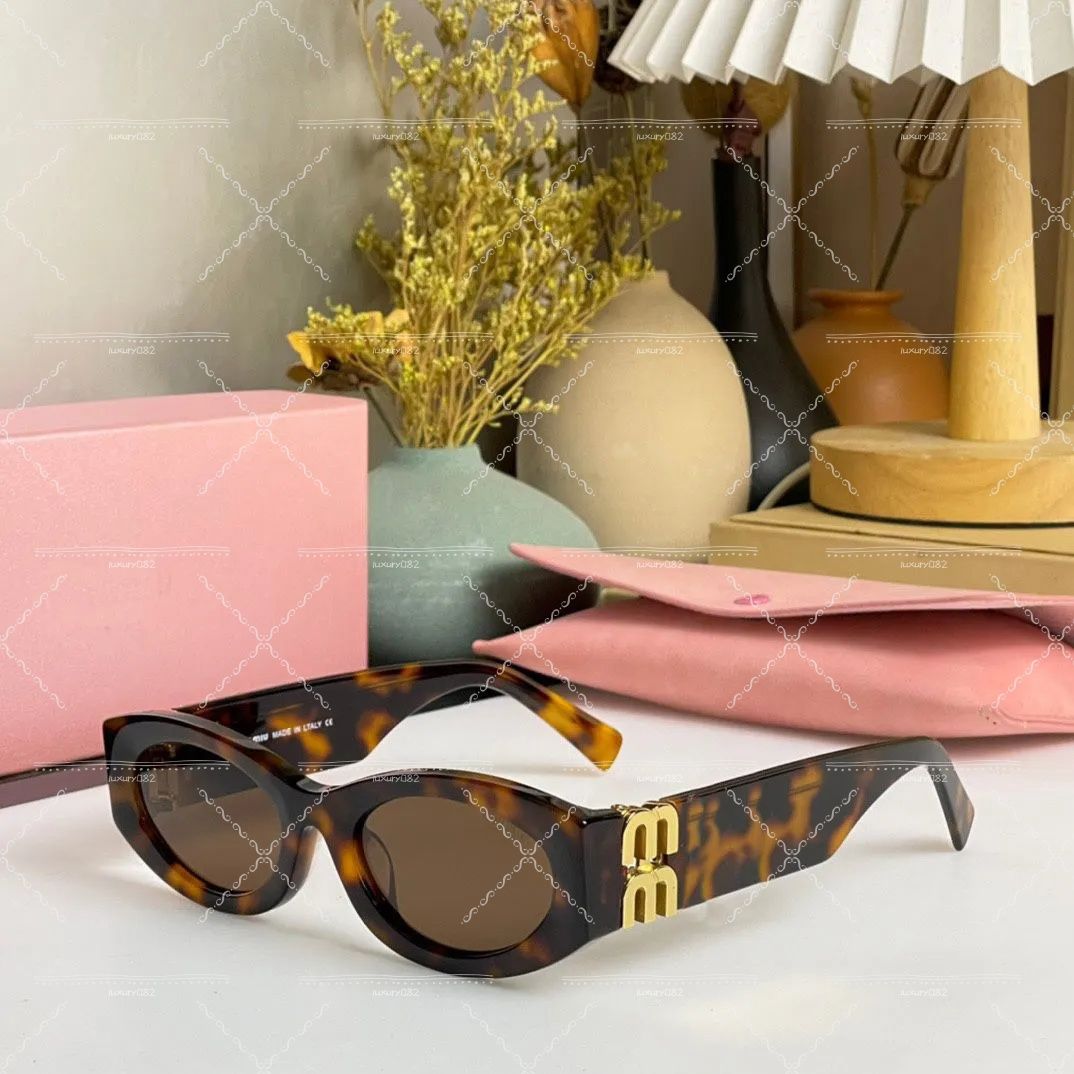 Designer Sunglasses Fashion Glasses Oval Frame M Sunglass Womens Anti-Radiation 2026 New Style Uv400 Polarized Lenses Mens Retro Eyeglasses With Box - 7 of 7