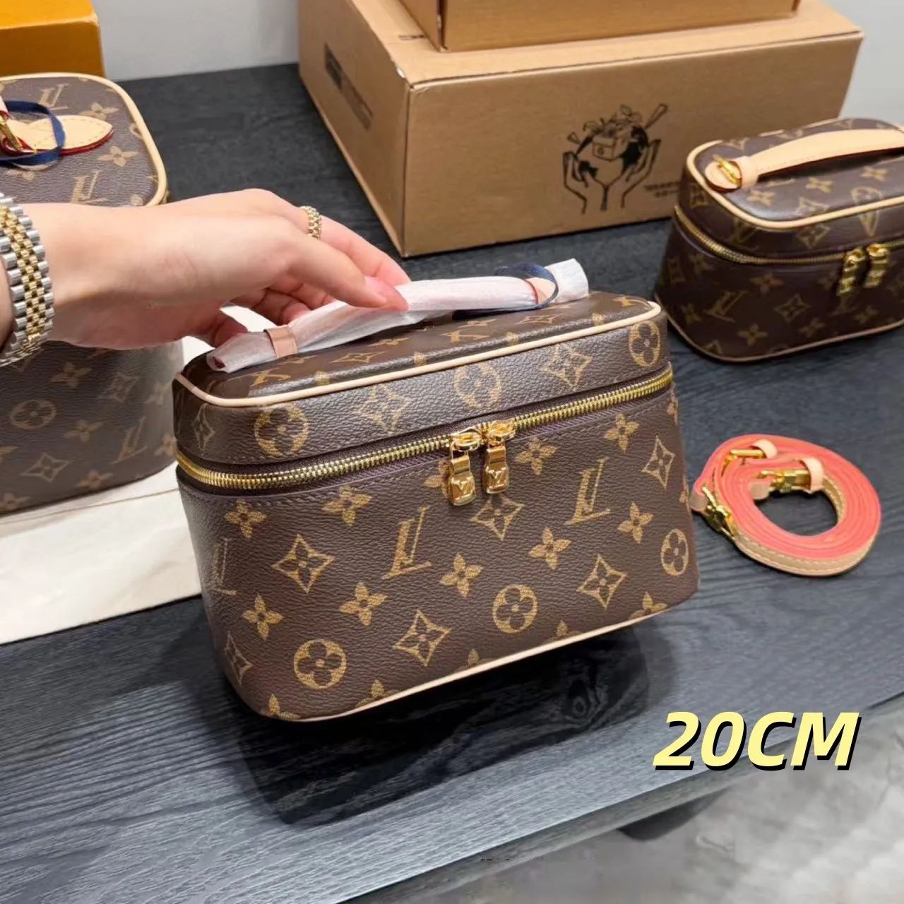 Designer Bag louis vuttione bag sac de luxe Nice nano vintage makeup bag shoulder bag Makeup Bag Luxury Cosmetic bag designer Women's Handbag Purse lvs bag designer - 3 of 8