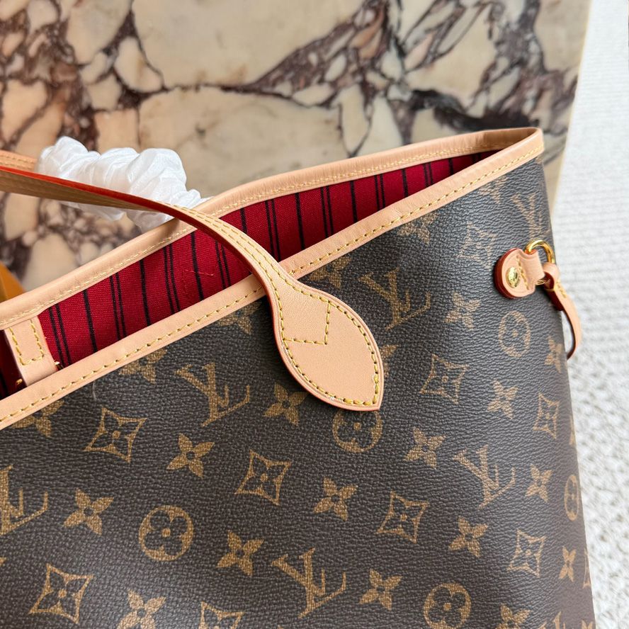 designer bag luxury bag mm tote bag shoulder bag neverfulll bag wallet full brown print bag leather bag crossbody bag high quality capacity composite shopping bag - 6 of 9