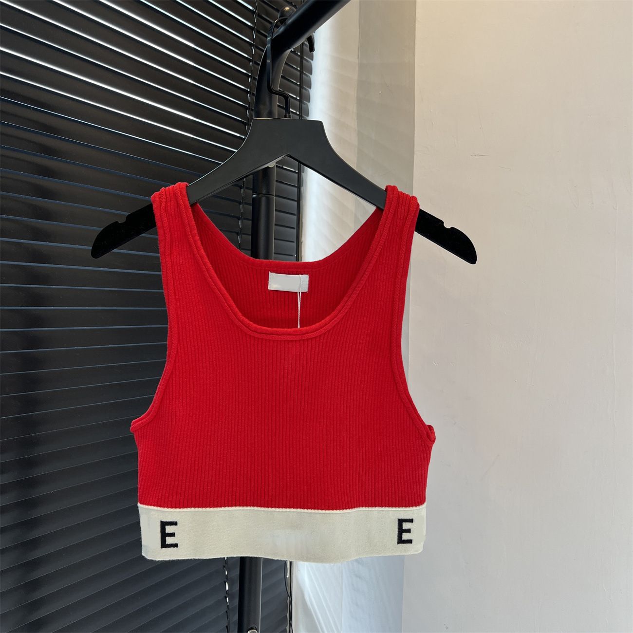 Women's T Shirts Women Tank Top Womens Designer Shirt Black White Strip Letter Summer Short Sleeve Ladies Clothing Size S-L Camis Tops Femme - 7 of 9