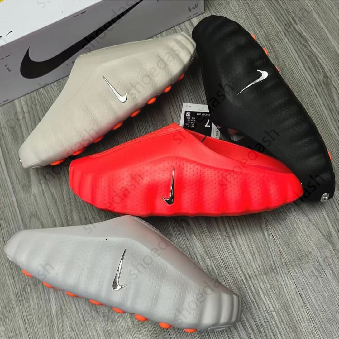 Designer Mind 001 002 Running for Men Women Pre-match Tech Comfortable Slippers Bone Solar Red Black Chrome Light Smoke Grey Fashion Shoes top quality - 2 of 9