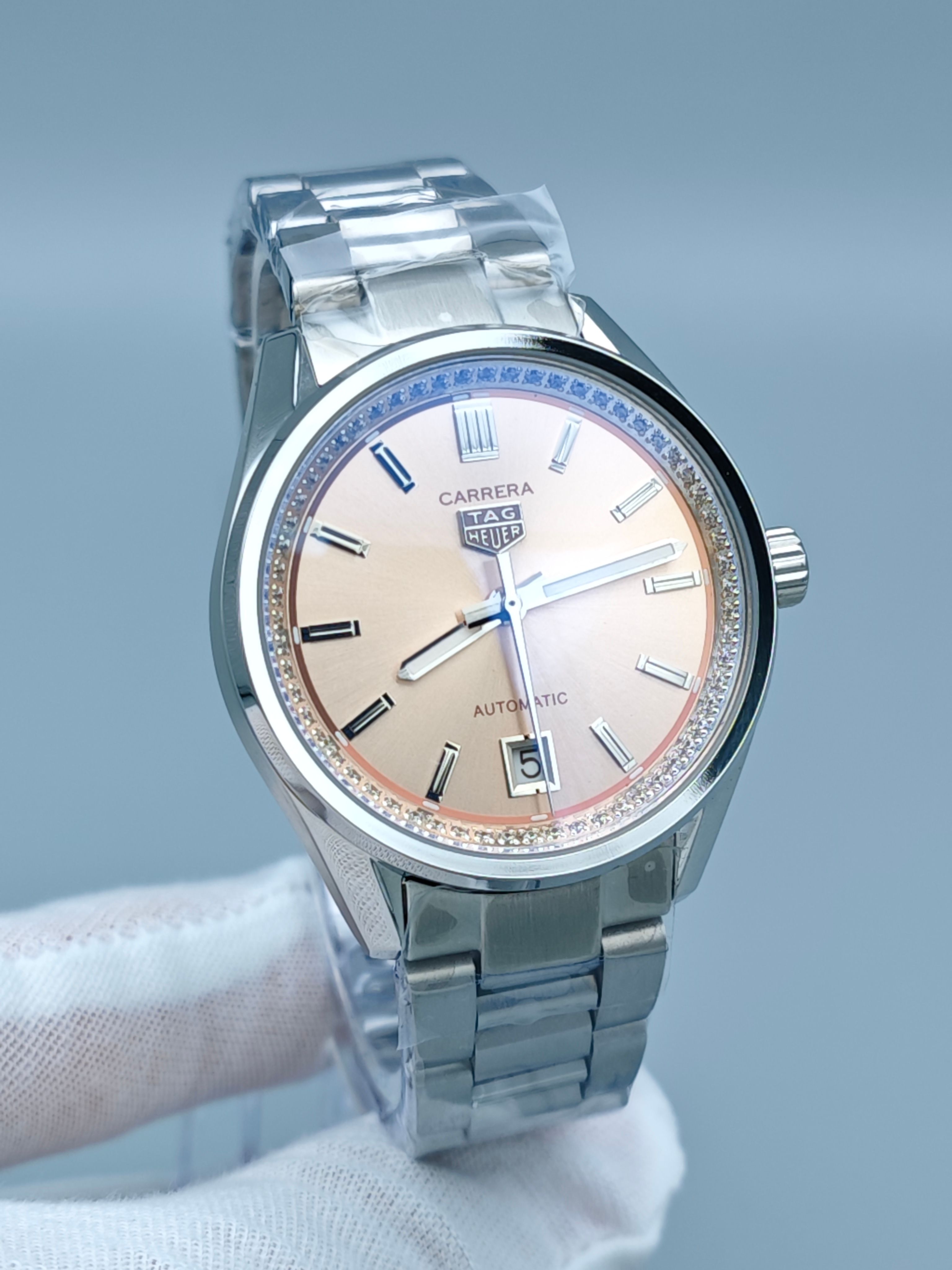 TAG Heuer Carrera Date Calibre 5 Automatic 38mm Stainless Steel Men's Watch Stainless Steel Case Silver Case New Black Case - 8 of 8