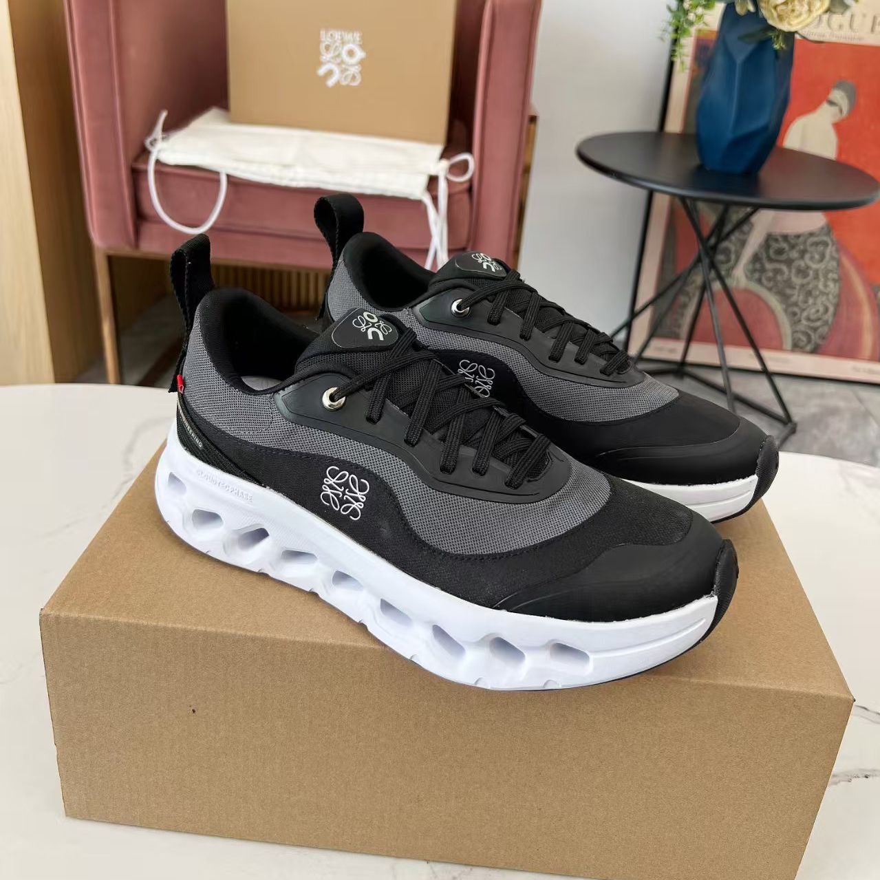 Cloudtilt Running Shoes Men and Women Designer Casual Sneakers Black and White Shoes Casual Shoes Sports shoes Lightweight And Cushioned Casual Shoes - 2 of 8