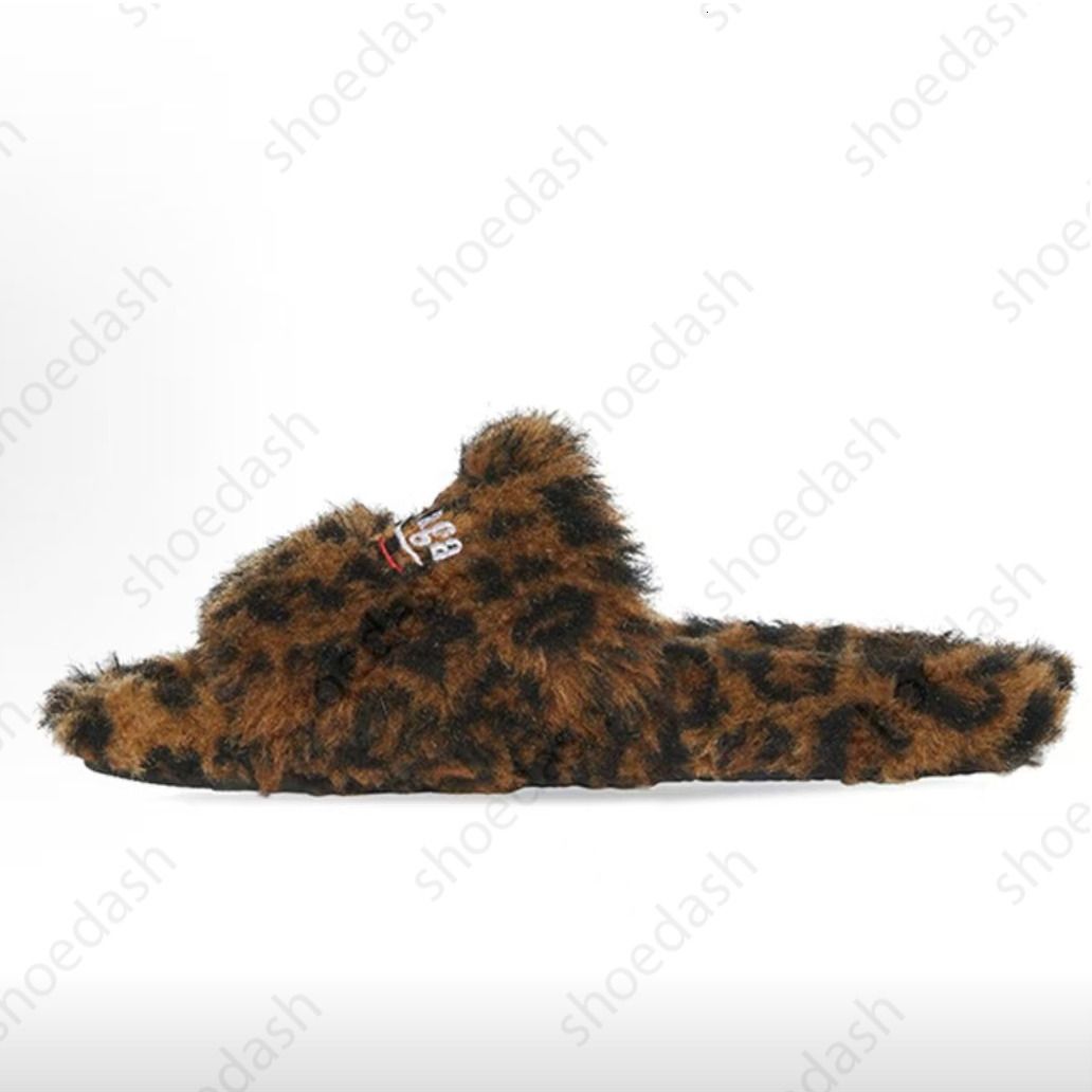Furry Designer Sandals Fashion Tide Casual Shoes Women Man Sandals Slippers Rubber Flats Slides Bottoms Slippers Sandals Summer Beach Lightweight Shoes - 8 of 8