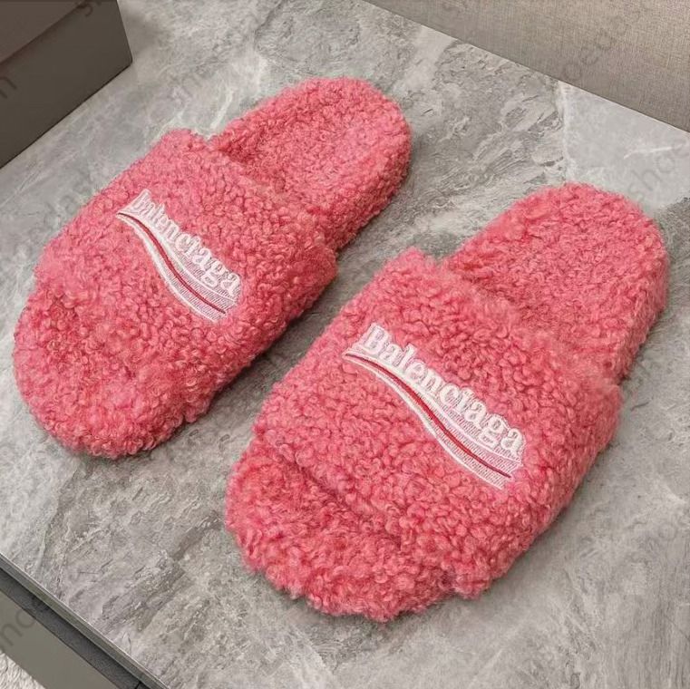 Furry Designer Sandals Fashion Tide Casual Shoes Women Man Sandals Slippers Rubber Flats Slides Bottoms Slippers Sandals Summer Beach Lightweight Shoes - 3 of 8