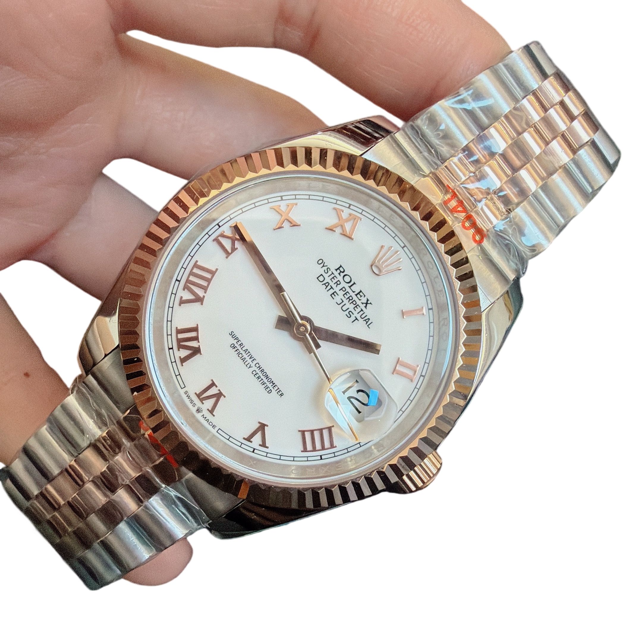 Rolex Datejust 36mm Upgraded Jubilee Strap Automatic Stainless Steel Watch Bezel Men's Watch Sapphire Glass Case New Black Case - 3 of 8