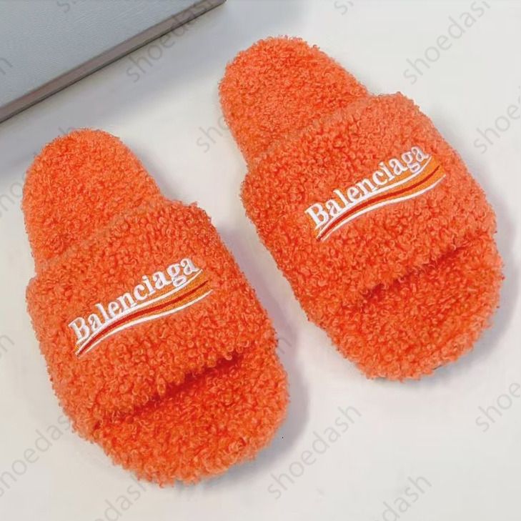 Furry Designer Sandals Fashion Tide Casual Shoes Women Man Sandals Slippers Rubber Flats Slides Bottoms Slippers Sandals Summer Beach Lightweight Shoes - 6 of 8