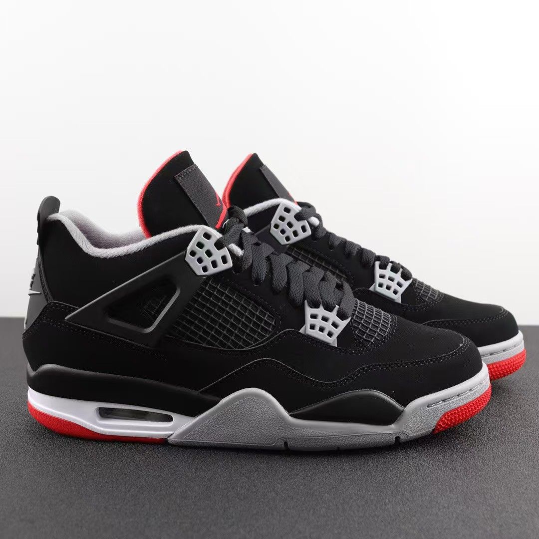 Designer 4s Basketball 4 Shoes For Men Women Black Cat Military Sail Thunder White Oreo Cool Grey Varsity Red Bred Sneakers Blue University Size 36-47 - 6 of 8