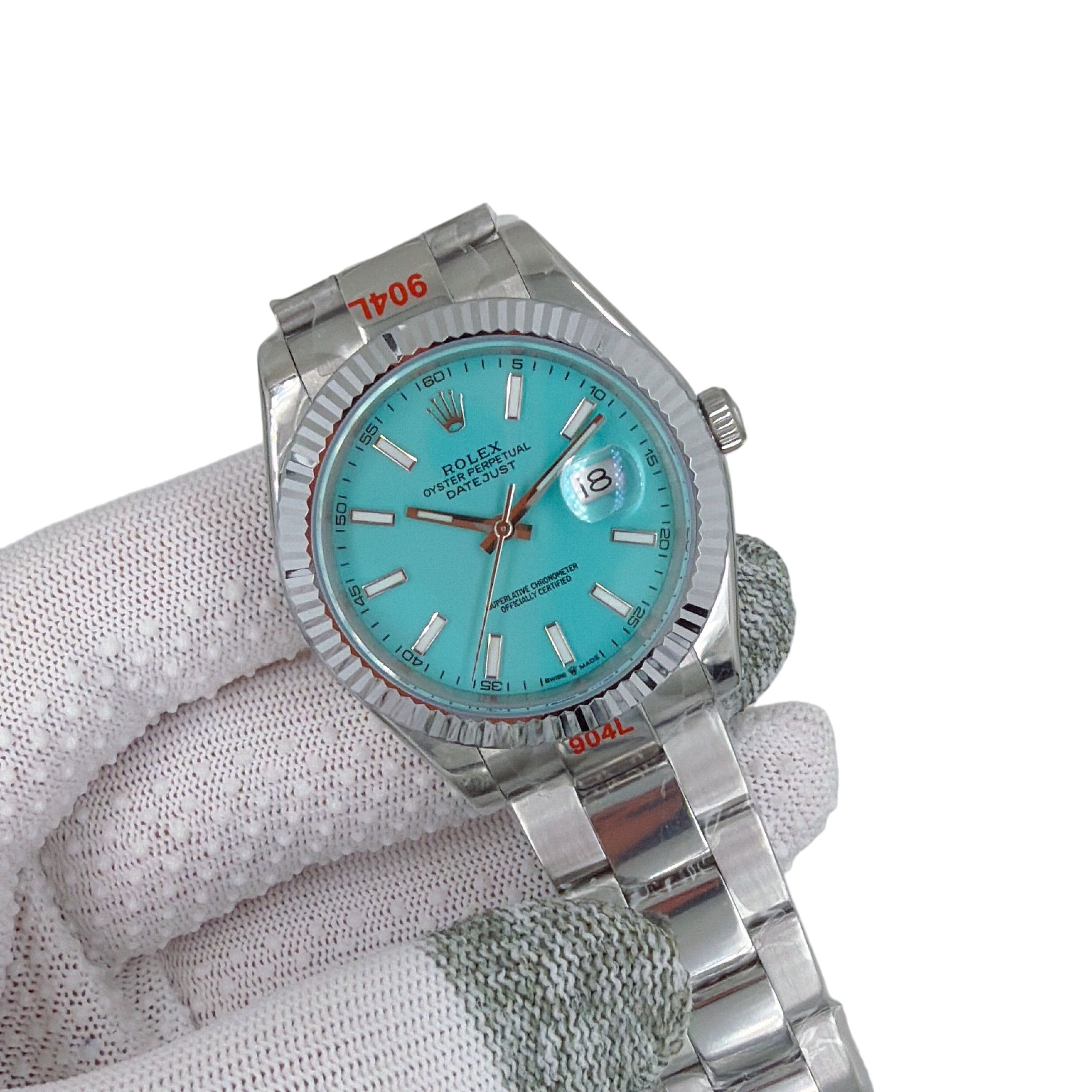 Rolex Datejust Ombre Green 126334 Tiffany 41mm Upgraded Jubilee Strap Automatic Stainless Steel Watch Bezel Men's Watch Sapphire Glass Case New Black Case - 5 of 8