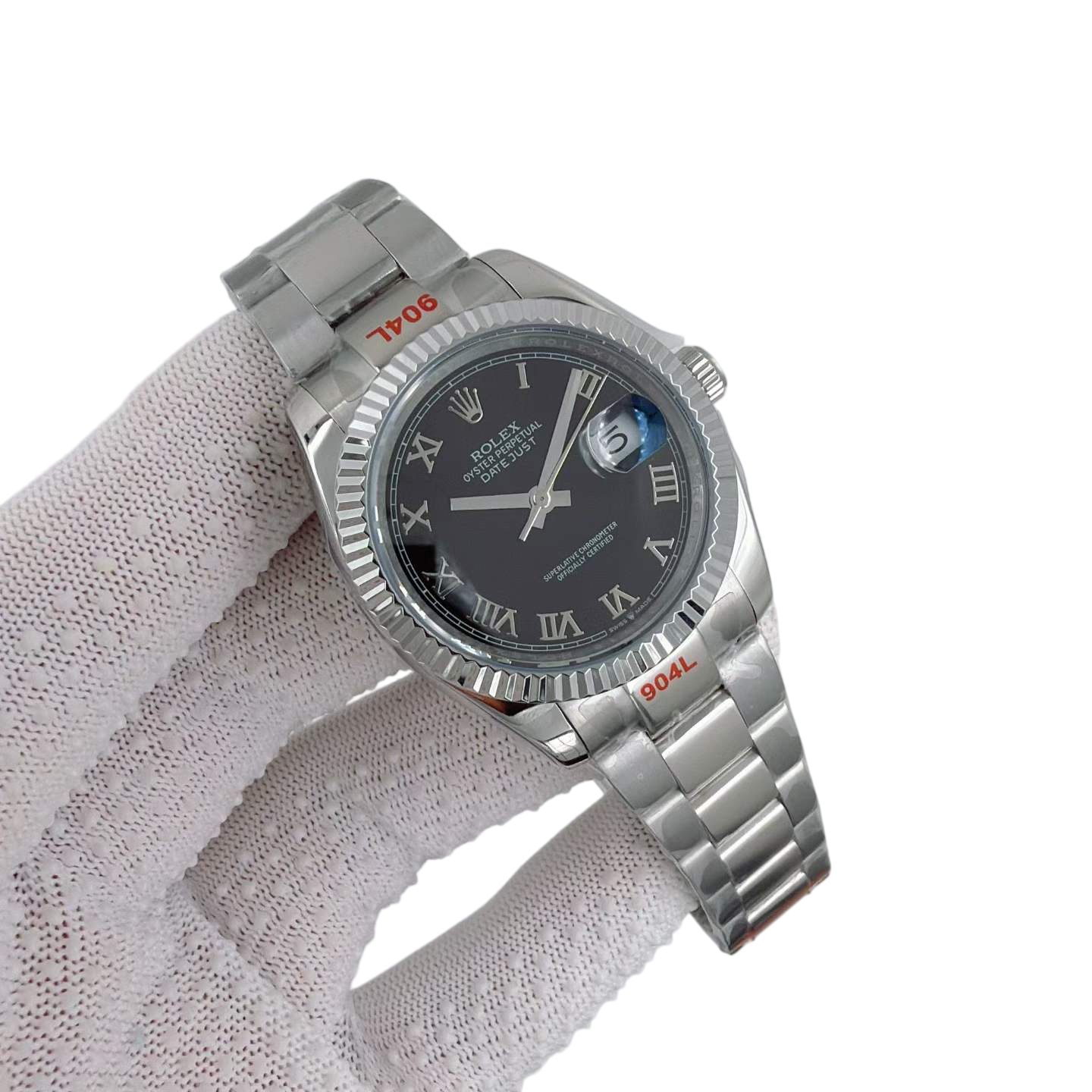 Rolex Datejust 36mm Automatic Stainless Steel Watch Ceramic Bezel Men's Watch Sapphire Glass Case New Black Case - 8 of 8
