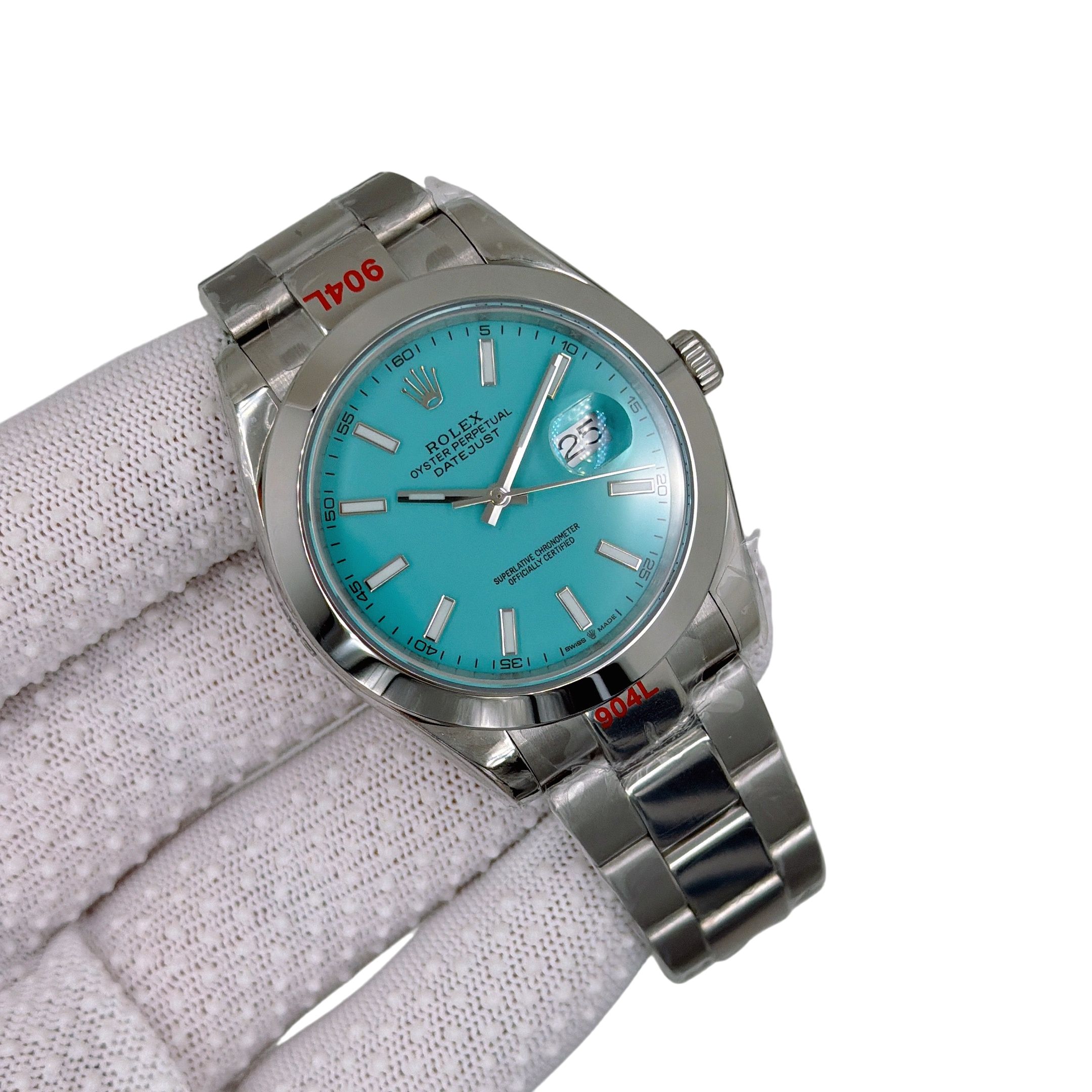 Rolex Datejust Ombre Green 126334 Tiffany 41mm Upgraded Jubilee Strap Automatic Stainless Steel Watch Bezel Men's Watch Sapphire Glass Case New Black Case - 4 of 8