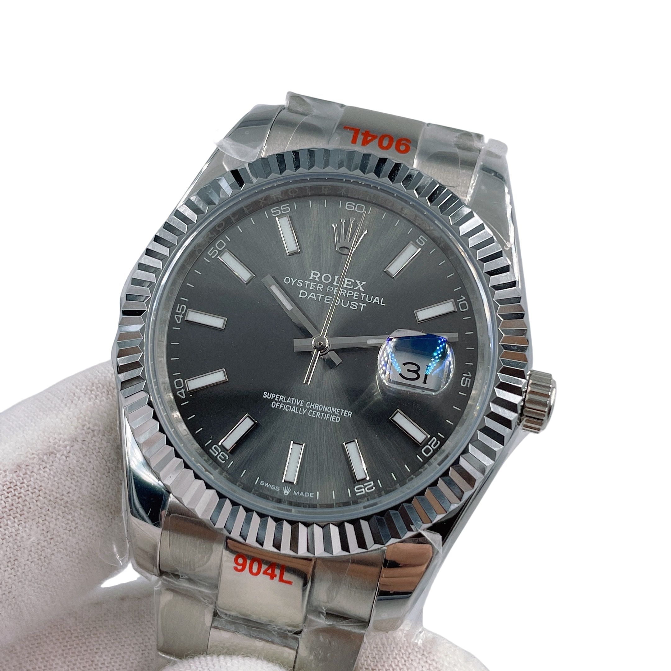 Rolex Datejust 126334 41mm Upgraded Jubilee Strap Automatic Stainless Steel Watch Bezel Men's Watch Sapphire Glass Case New Black Case - 2 of 8