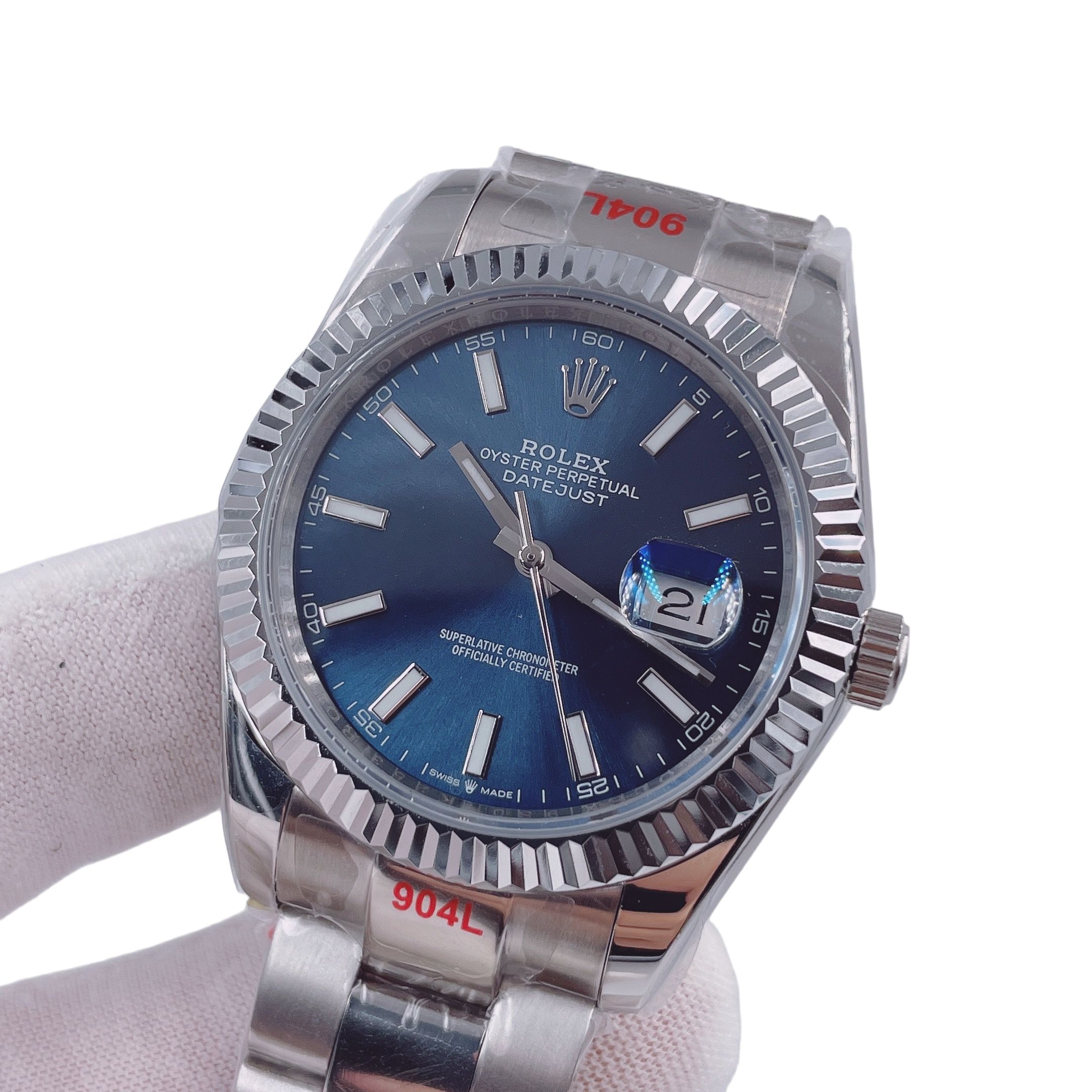 Rolex Datejust 126334 41mm Upgraded Jubilee Strap Automatic Stainless Steel Watch Bezel Men's Watch Sapphire Glass Case New Black Case - 4 of 8