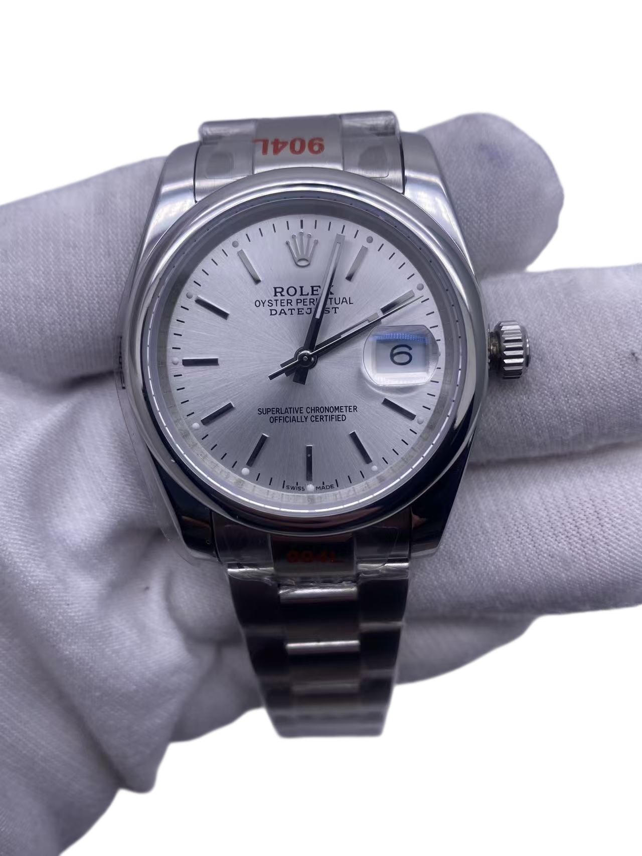 Rolex Datejust 36mm Upgraded Jubilee Strap Automatic Stainless Steel Watch Bezel Men's Watch Sapphire Glass Case New Black Case - 4 of 8