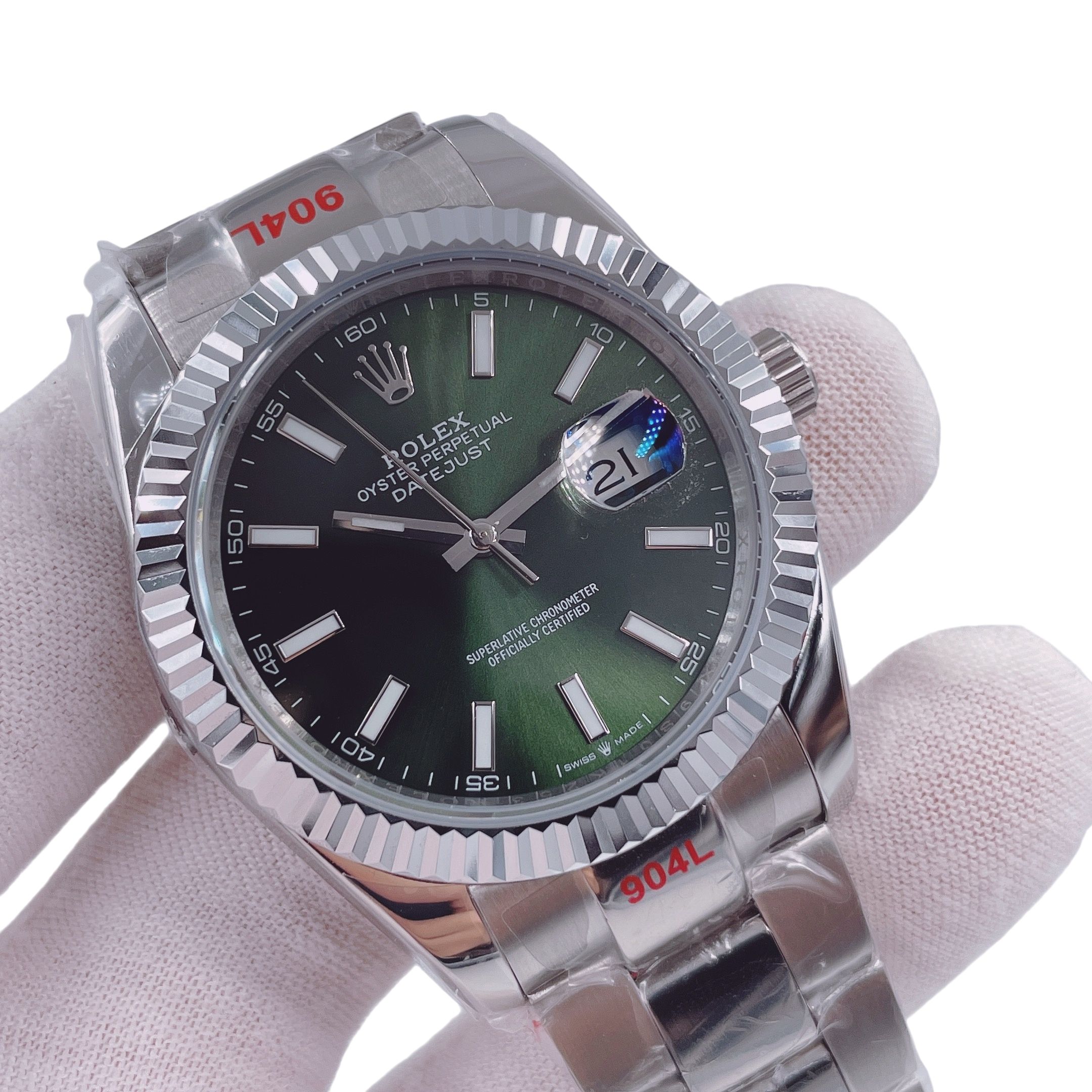 Rolex Datejust 126334 41mm Upgraded Jubilee Strap Automatic Stainless Steel Watch Bezel Men's Watch Sapphire Glass Case New Black Case - 3 of 8
