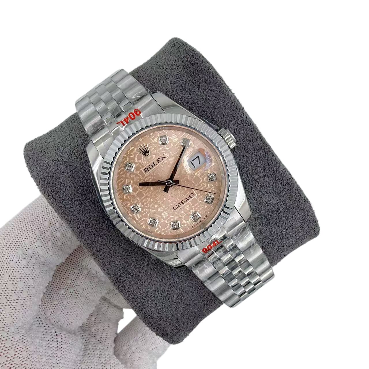 Rolex Datejust 36mm Upgraded Jubilee Strap Automatic Stainless Steel Watch Bezel Men's Watch Sapphire Glass Case New Black Case - 7 of 8