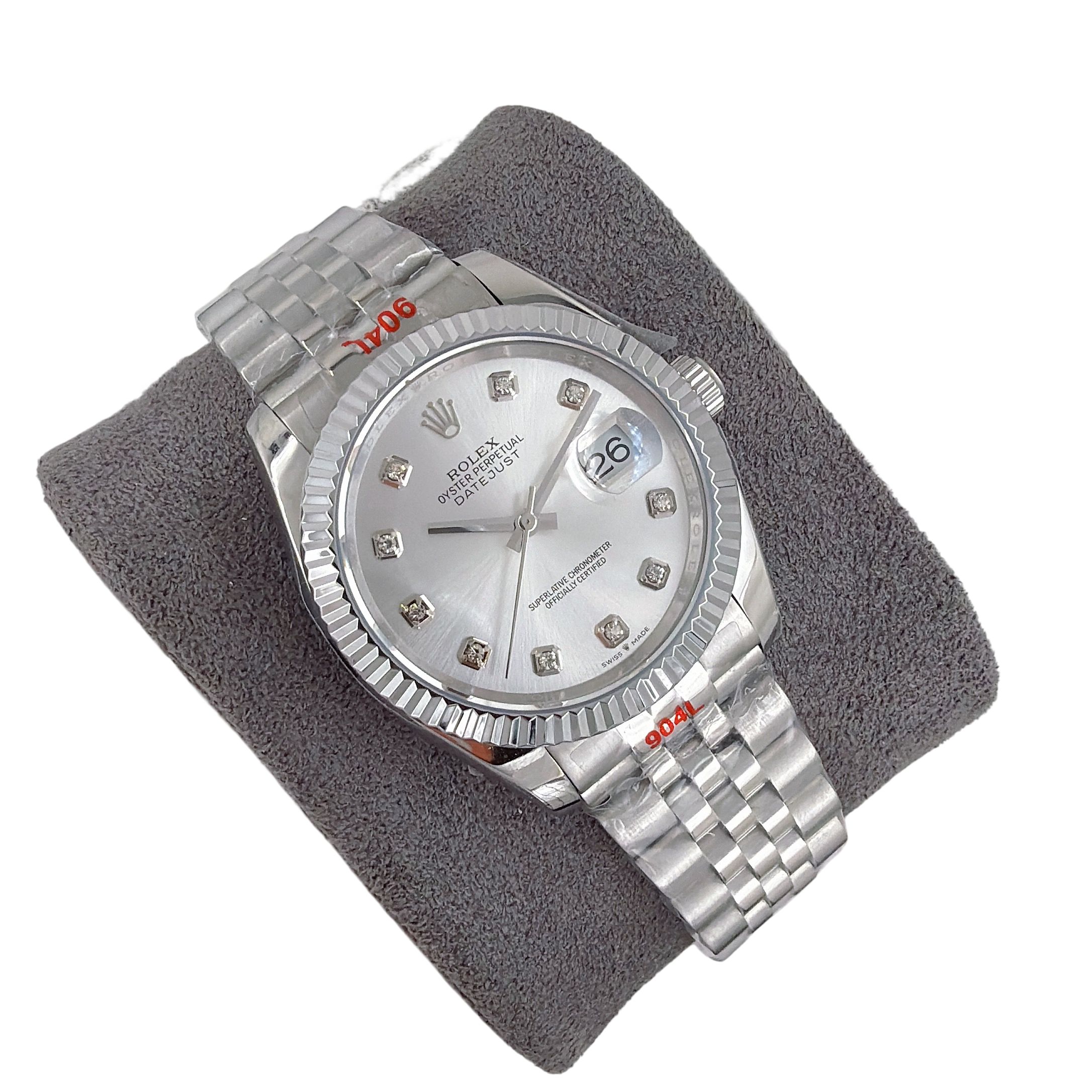 Rolex Datejust 36mm Upgraded Jubilee Strap Automatic Stainless Steel Watch Bezel Men's Watch Sapphire Glass Case New Black Case - 5 of 8