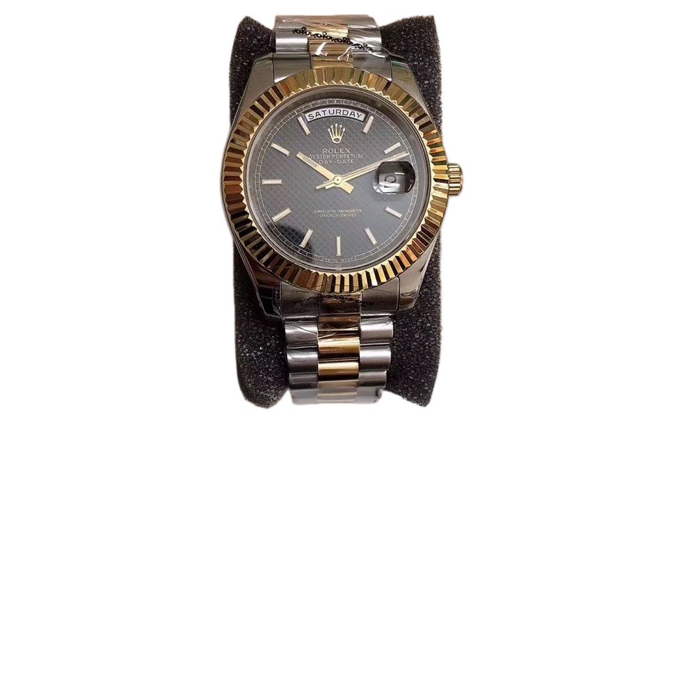 U1 Rolex Day Date 40MM Two Tone Case Automatic Stainless Steel Watch Bezel Men's Watch Sapphire Glass Case New - 6 of 8