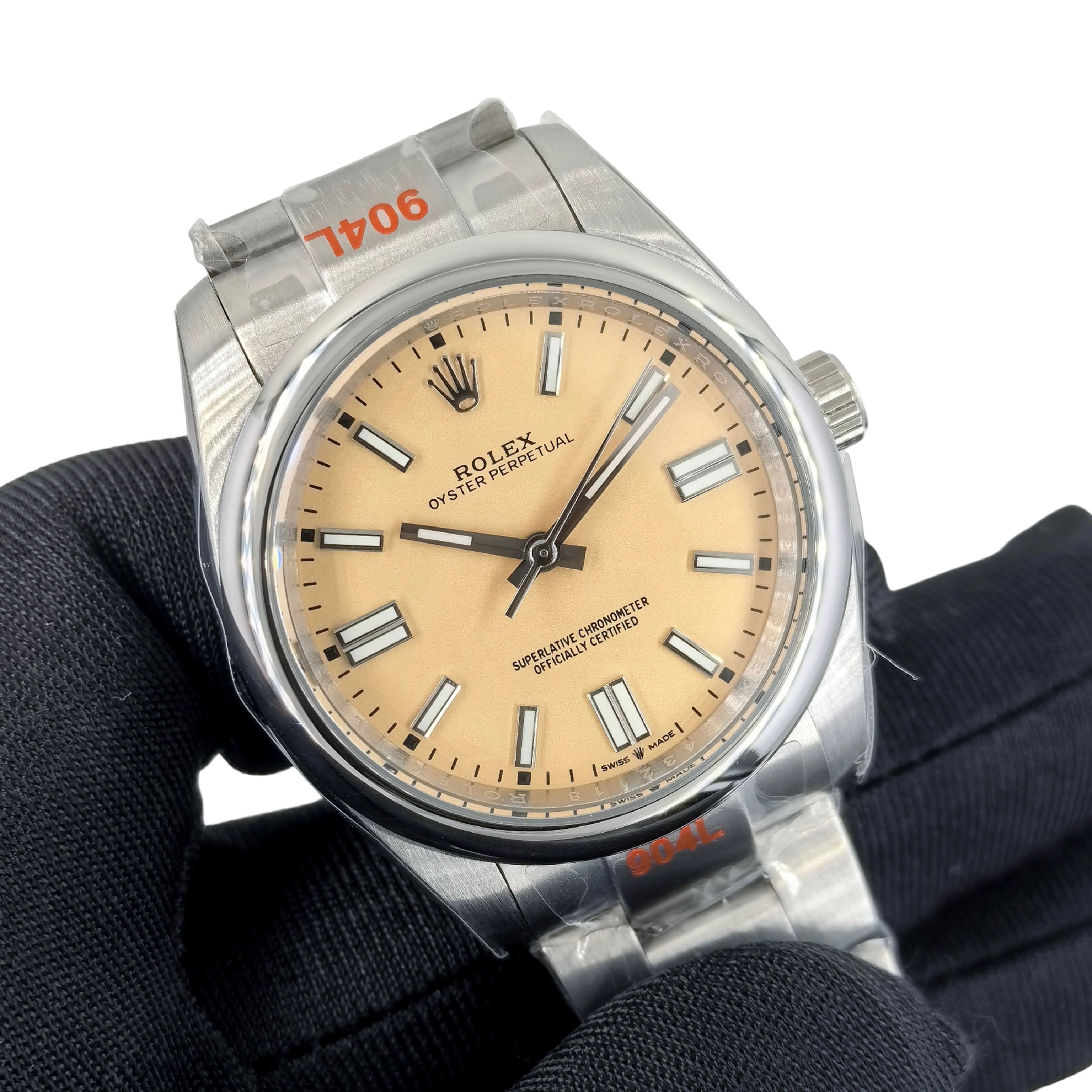 U1 Rolex Oyster Perpetual 100TH Automatic Stainless Steel Watch Bezel Men's Watch Sapphire Glass Case New Black Case - 2 of 8
