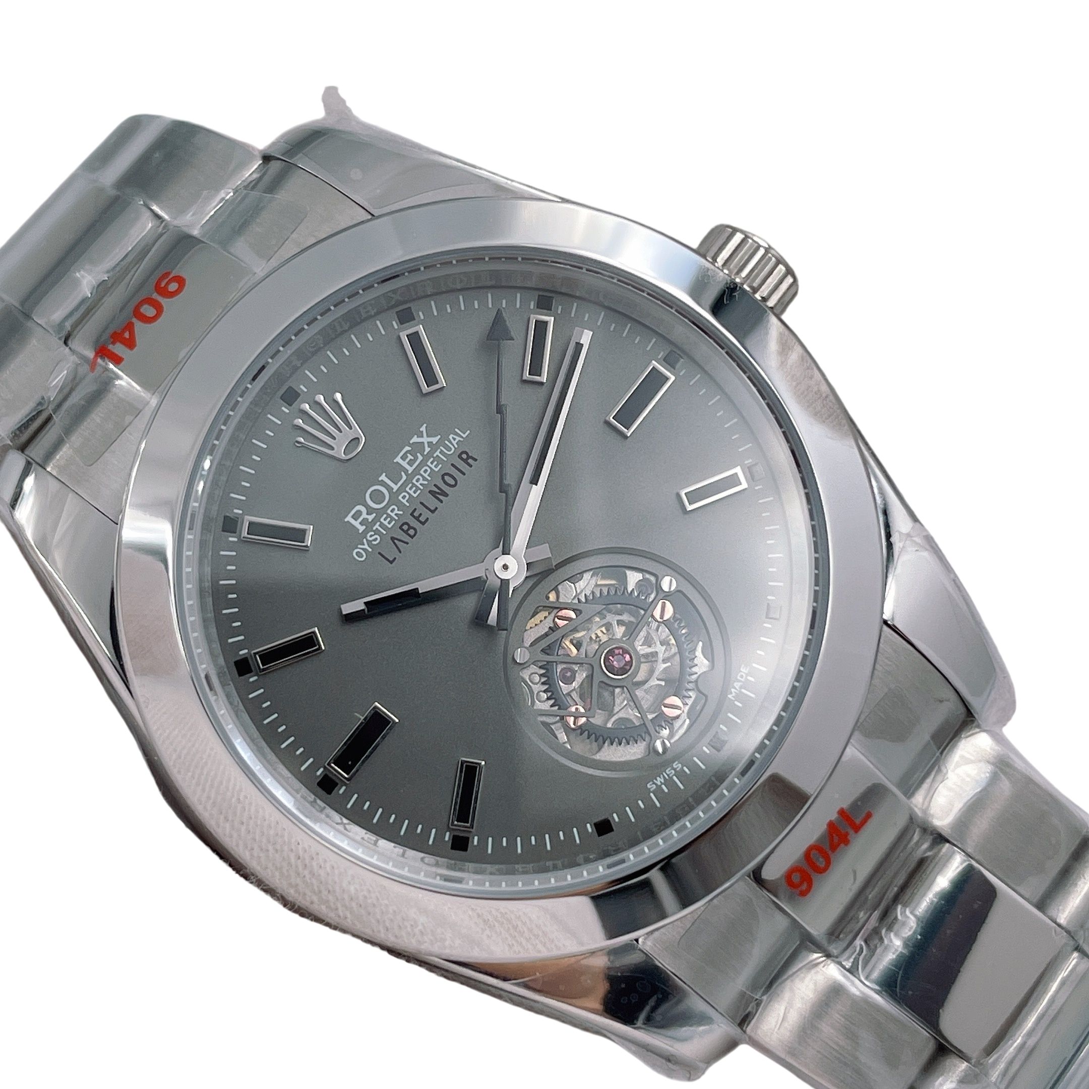 U1 Rolex Milgauss Label Noir Tourbillon 40MM Automatic Stainless Steel Watch Bezel Men's Watch Sapphire Glass Case New - 2 of 7