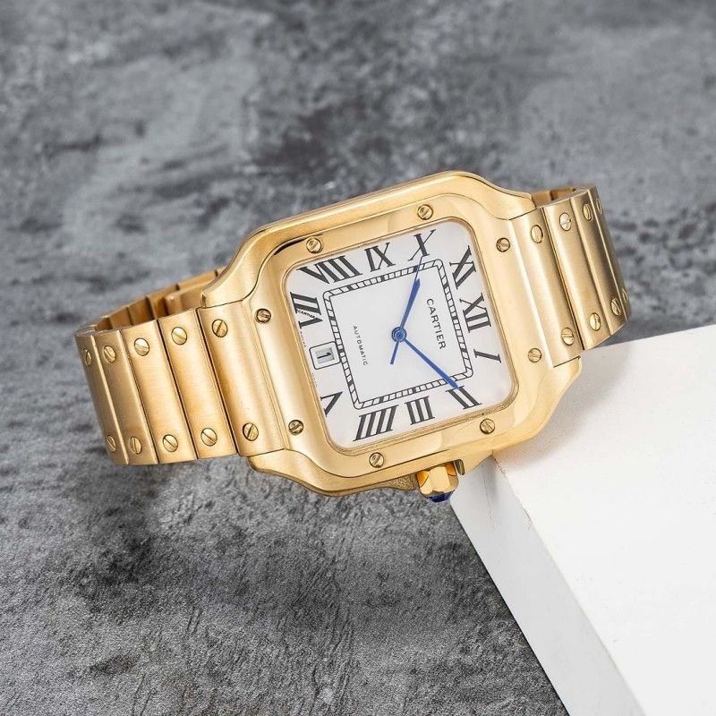Cartier Santos watch designer watch luxury mens watch waterproof stainless steel business casual watches with box - 4 of 7