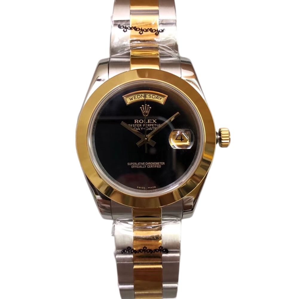 U1 Rolex Day Date 40MM Two Tone Case Automatic Stainless Steel Watch Bezel Men's Watch Sapphire Glass Case New - 7 of 8
