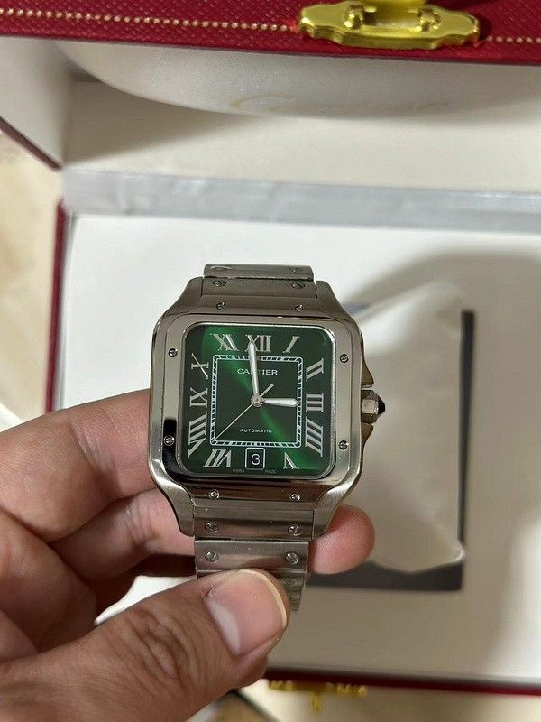 Cartier Santos watch designer watch luxury mens watch waterproof stainless steel business casual watches with box - 7 of 7