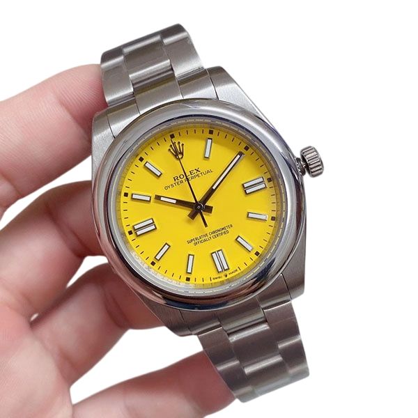 U1 Rolex Oyster Perpetual Automatic Stainless Steel Watch Bezel Men's Watch Sapphire Glass Case New Black Case - 6 of 8