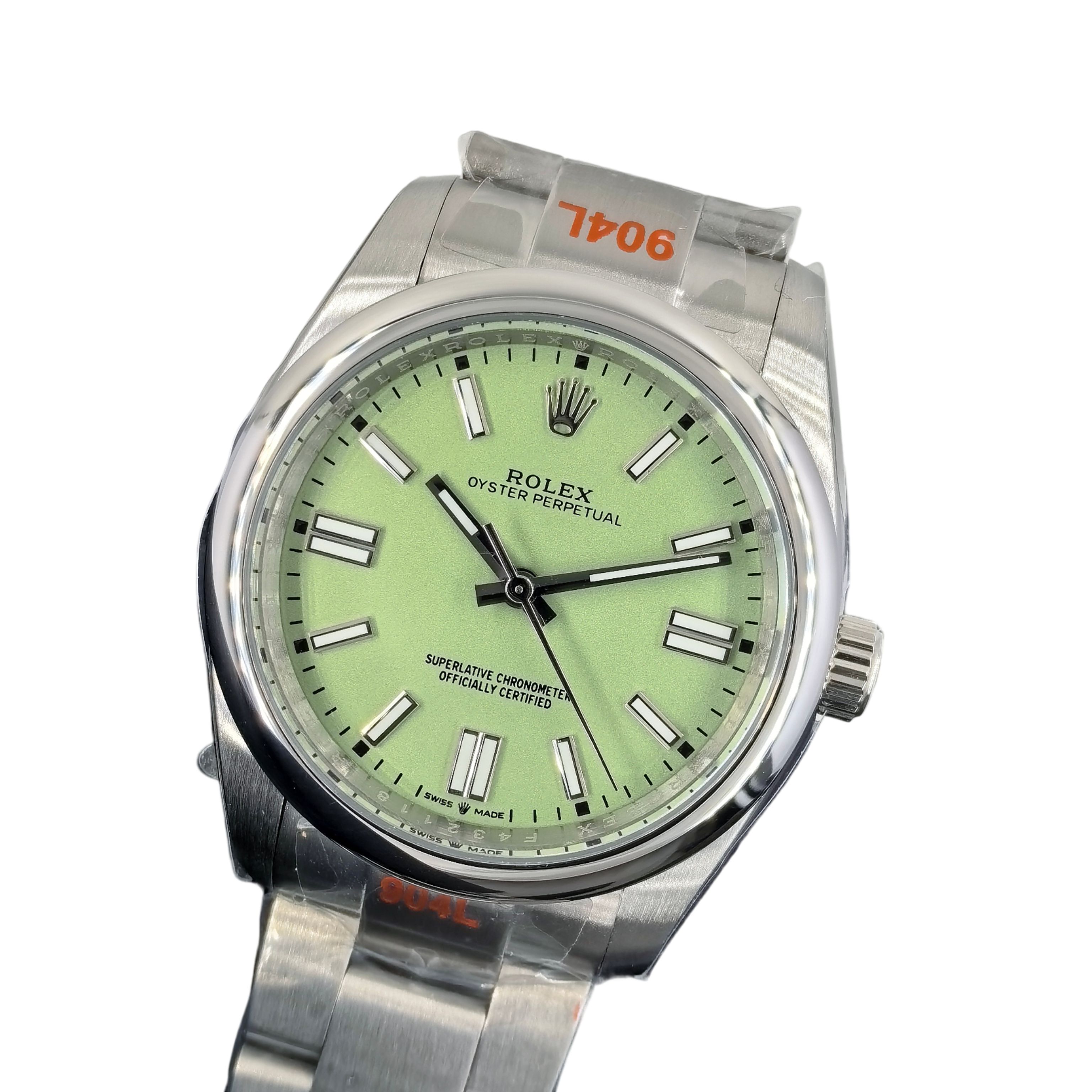 U1 Rolex Oyster Perpetual 100TH Automatic Stainless Steel Watch Bezel Men's Watch Sapphire Glass Case New Black Case - 3 of 8