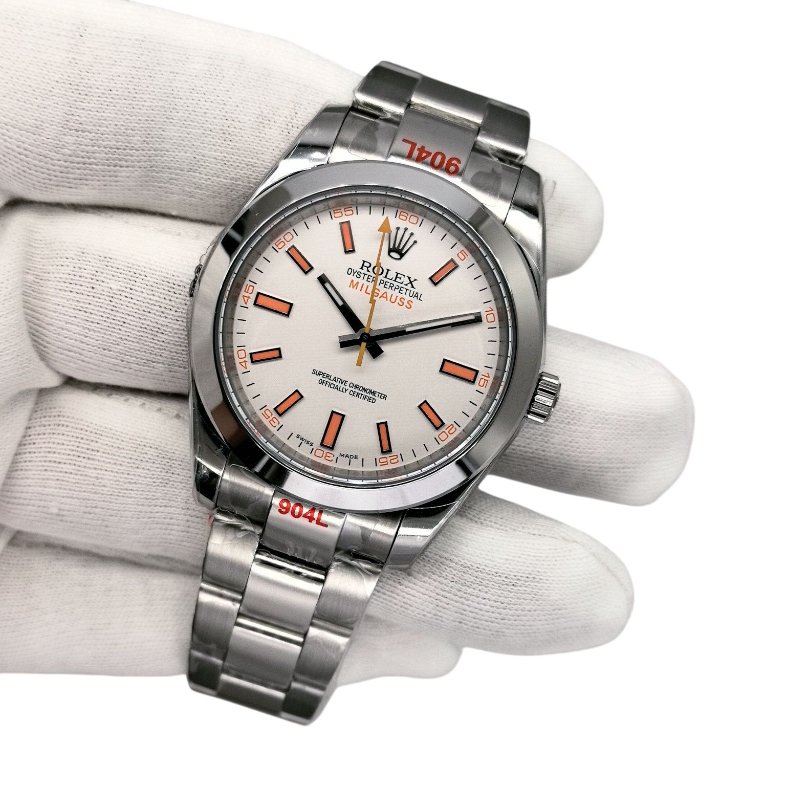 U1 Rolex Milgauss 116400 40MM Automatic Stainless Steel Watch Bezel Men's Watch Sapphire Glass Case New - 3 of 8