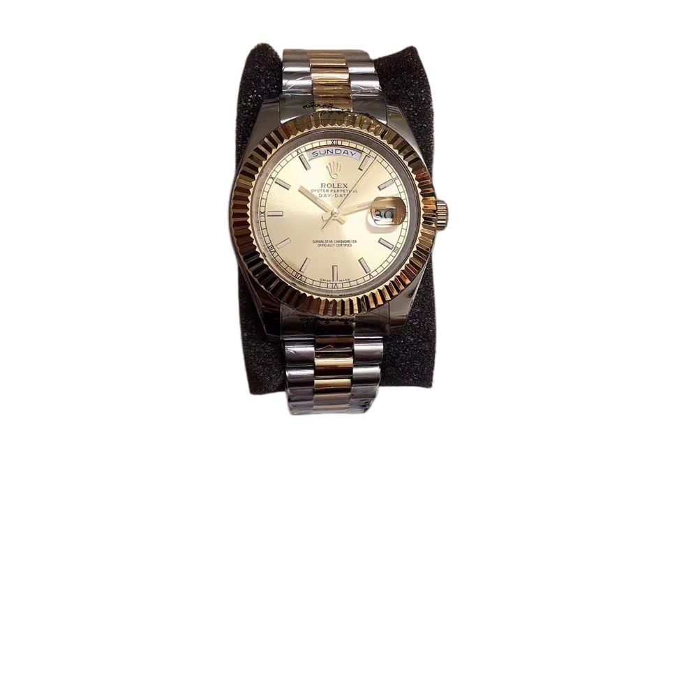 U1 Rolex Day Date 40MM Two Tone Case Automatic Stainless Steel Watch Bezel Men's Watch Sapphire Glass Case New - 5 of 8