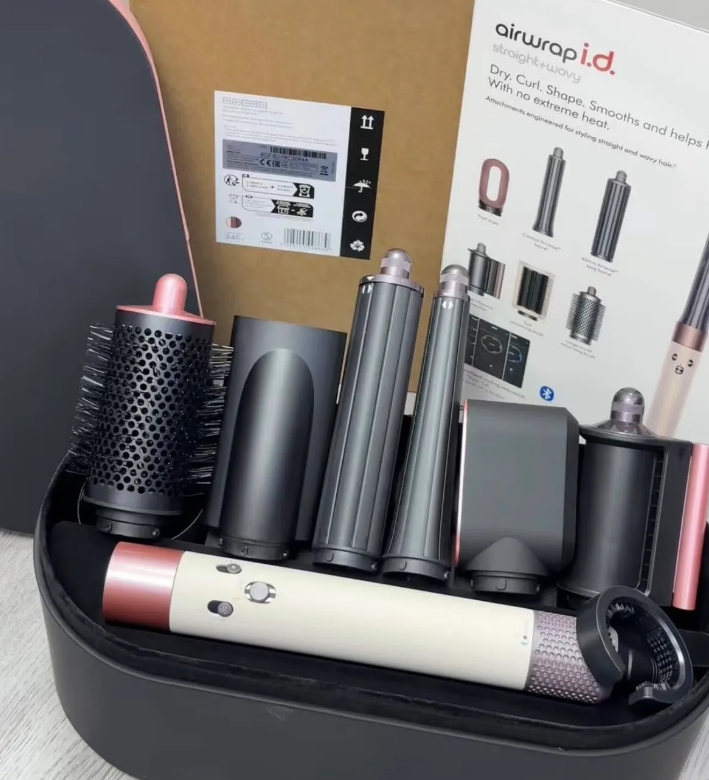 Electric Hair Curler Multi Function for Women Professional Adjustable Temperature Hair Tool Hair Curlers Negative ion 7-in-1 travel set - 4 of 8