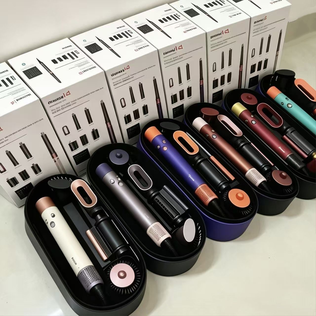 Electric Hair Curler Multi Function for Women Professional Adjustable Temperature Hair Tool Hair Curlers Negative ion 7-in-1 travel set - 8 of 8