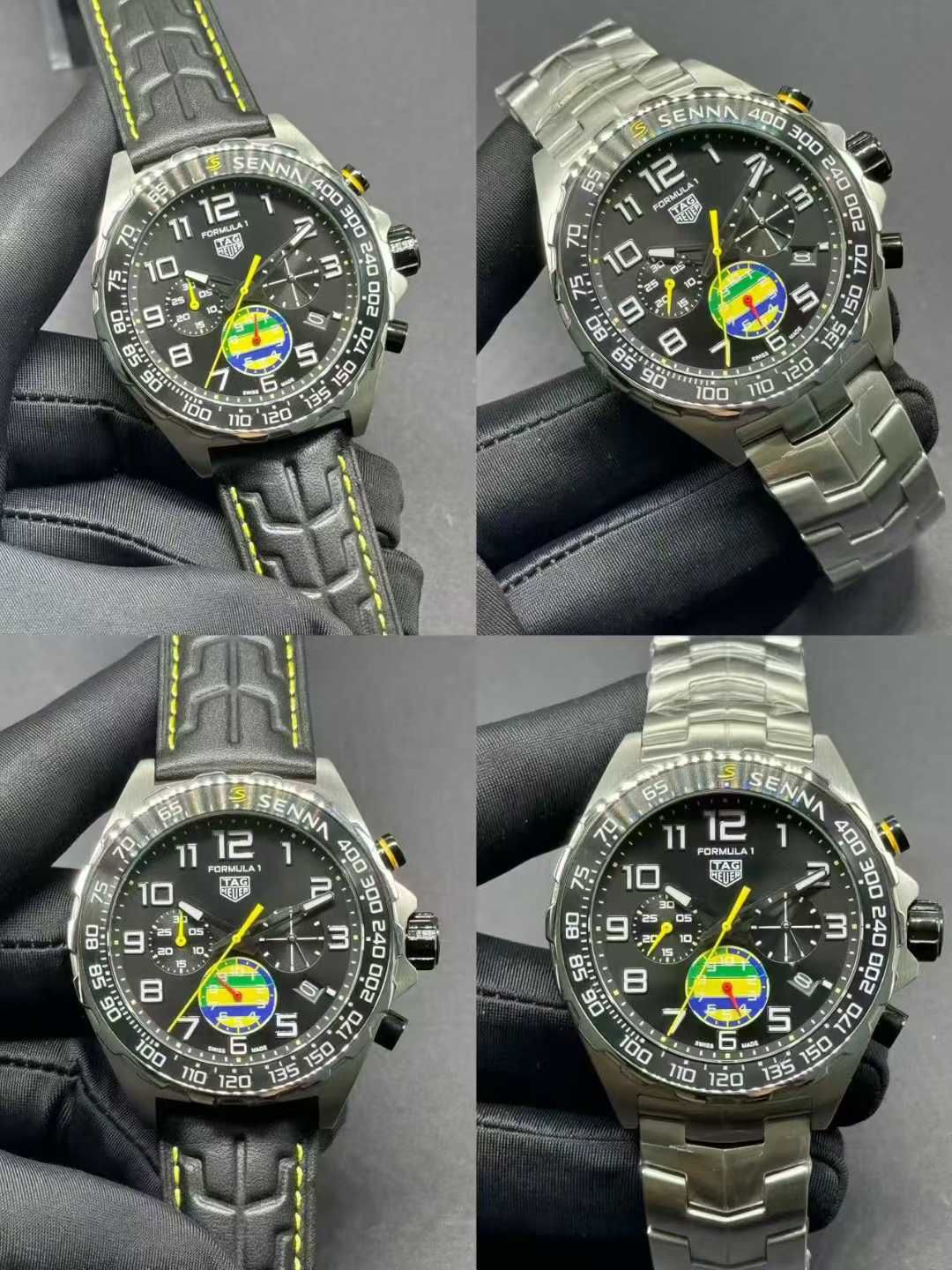 TAG Heuer Formula 1 Chronograph x Senna Stainless Steel Men's Watch Stainless Steel Case Silver Case New - 4 of 5