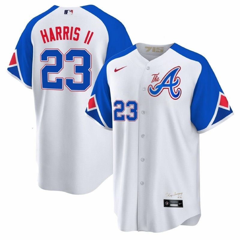 Men's Atlanta Braves Ronald Acuna Jr. White Home Replica Player Name Jersey - 4 of 8